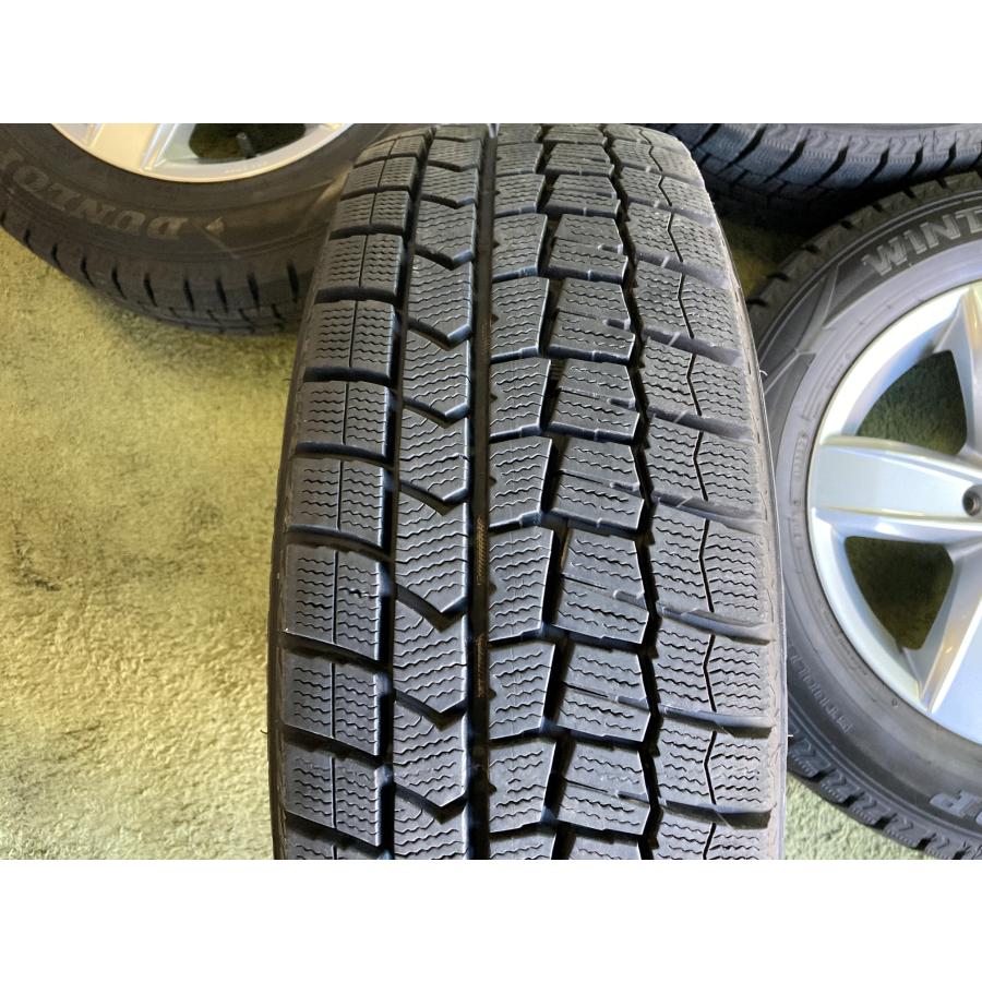 送料無料 スタッドレスセット VW ゴルフ 純正ホイール 15in 6.0J +43 5H112 ダンロップ ウィンターマックス02 195/65R15の画像