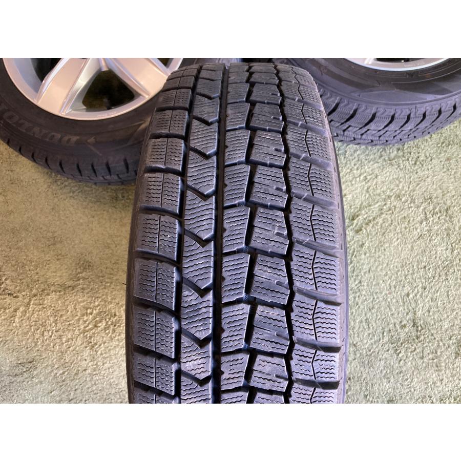 送料無料 スタッドレスセット VW ゴルフ 純正ホイール 15in 6.0J +43 5H112 ダンロップ ウィンターマックス02 195/65R15の画像