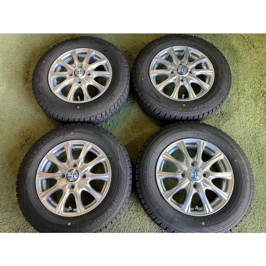 送料無料 スタッドレスセット 13in 4.0J +45 4H100 ダンロップ 