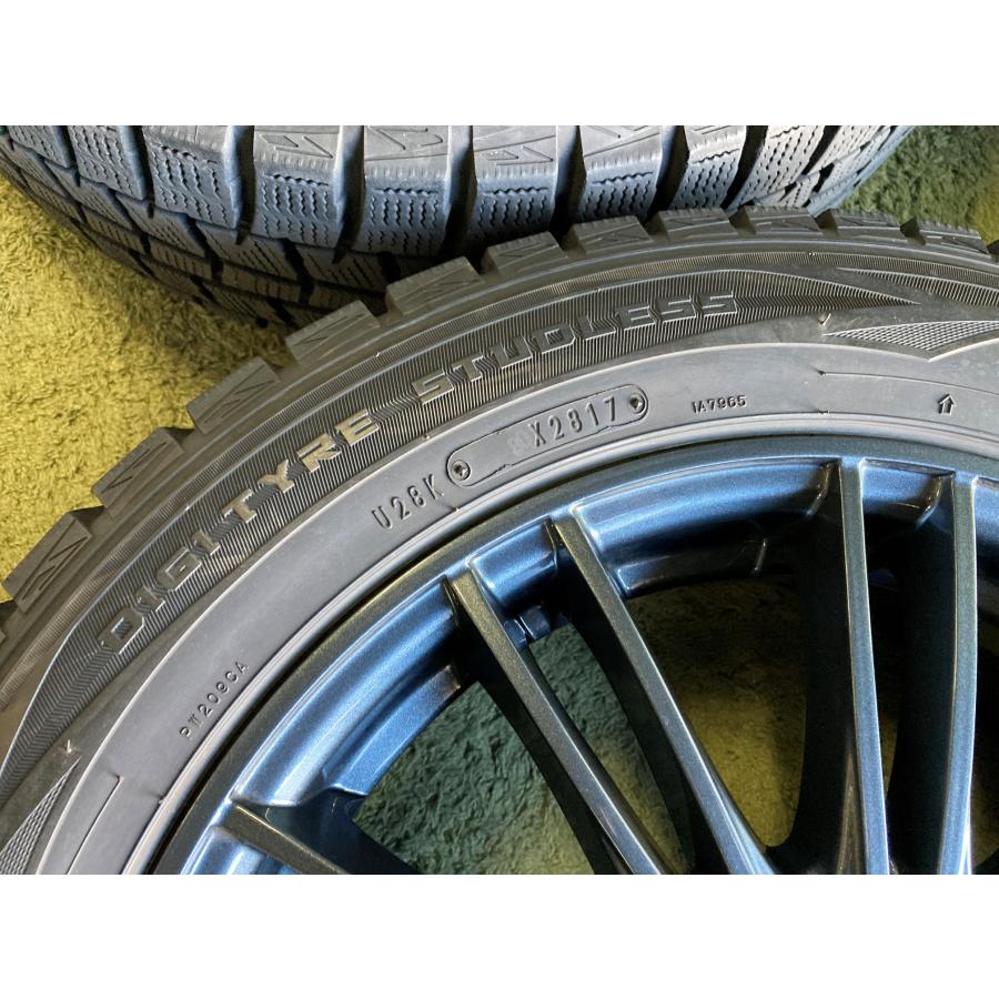 送料無料 スタッドレスセット 16in 6.5J +53 5H114.3 ダンロップ ウィンターマックス01 205/55R16 ノア ヴォクシー エスクァイア アコード_5