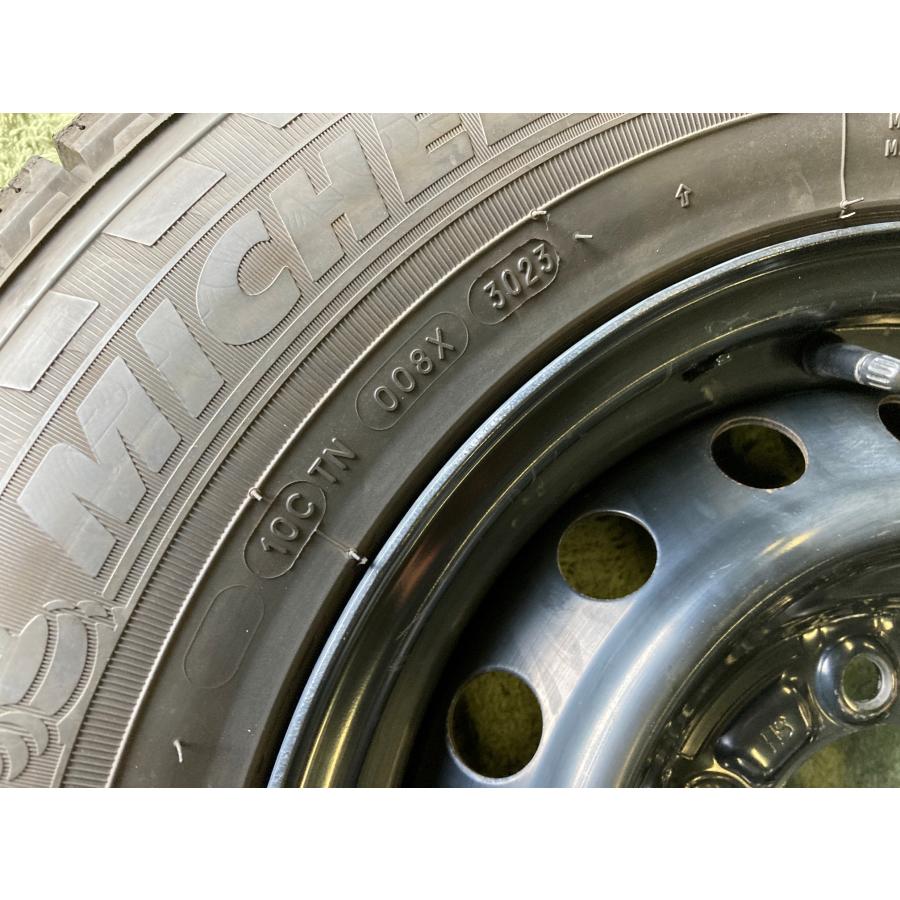 送料無料 スタッドレスセット ミシュラン AGILIS X-ICE 195/80R15 107