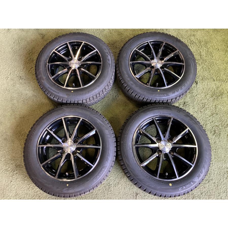 送料無料 スタッドレスセット ブリヂストン ブリザック VRX2 165/65R14