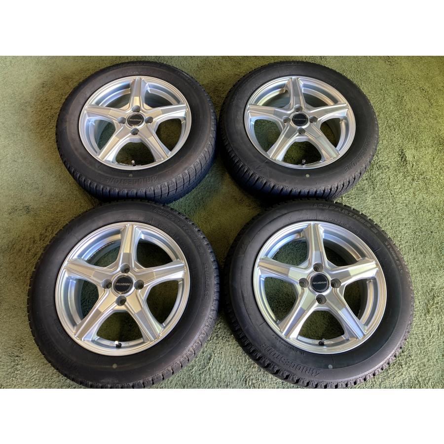 送料無料 スタッドレスセット 15in 5.5J +45 ブリヂストン アイス 