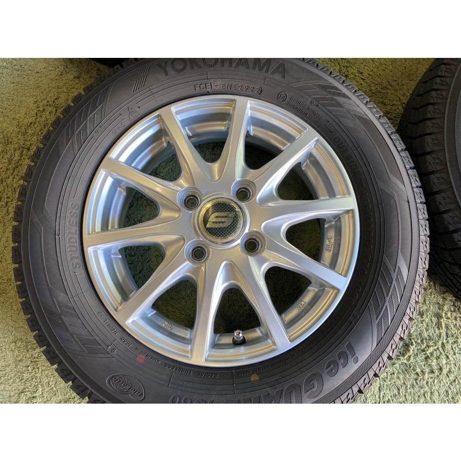 送料無料 スタッドレスセット 13in 4.0J +43 4H100 ヨコハマ アイスガード IG60 軽自動車全般 タント スペーシア N-BOXの画像
