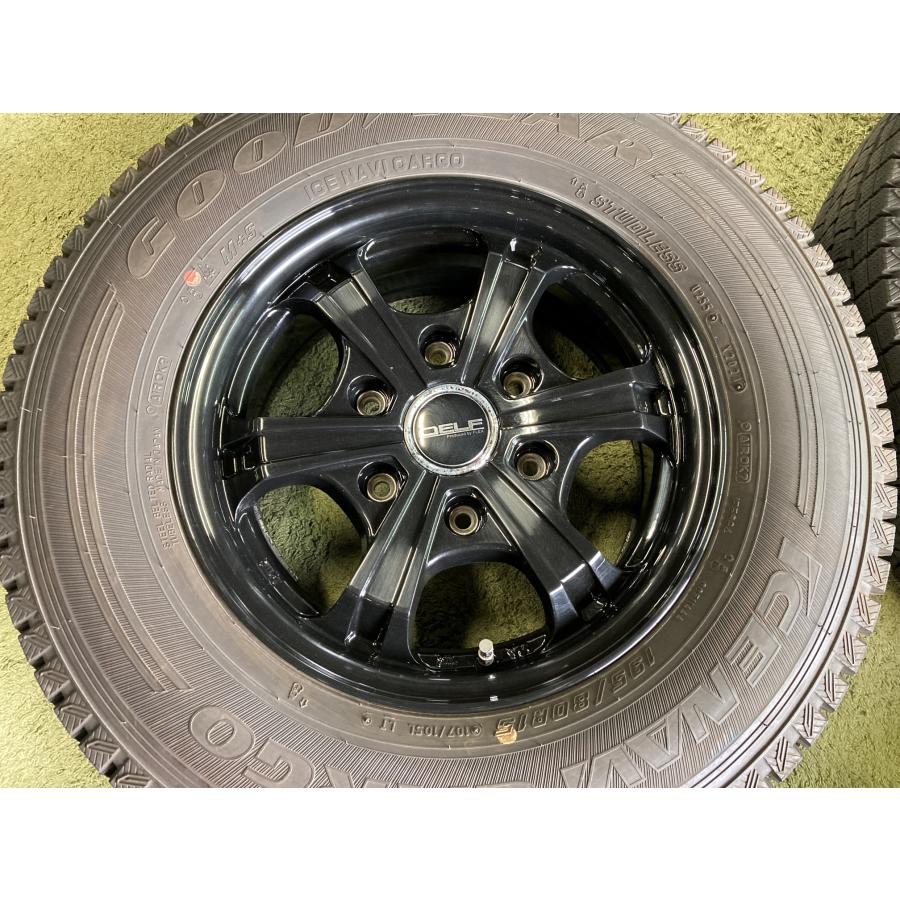 送料無料 スタッドレスセット FLEX DELF 15in 6H139.7 グッドイヤー