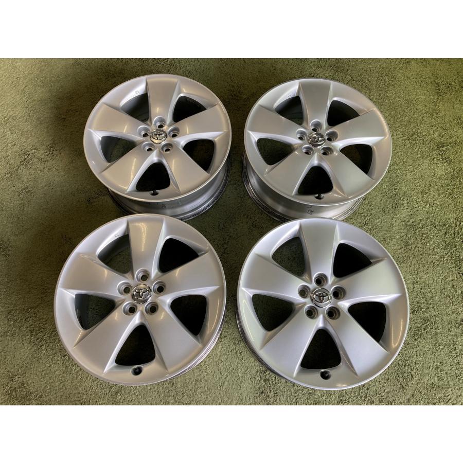 送料無料 中古ホイール トヨタ プリウス 30系 純正ホイール 5H100 17in 