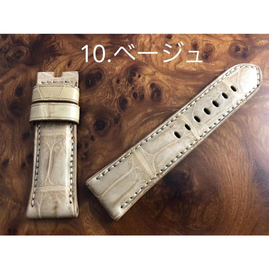 Cousumain 24mm 22mm 両面 クロコダイル アリゲーター 尾錠用 ｄバックル用 パネライ Panerai 向 腕時計ベルト 24 22 2 Cousumainヤフーショッピング店 通販 Yahoo ショッピング