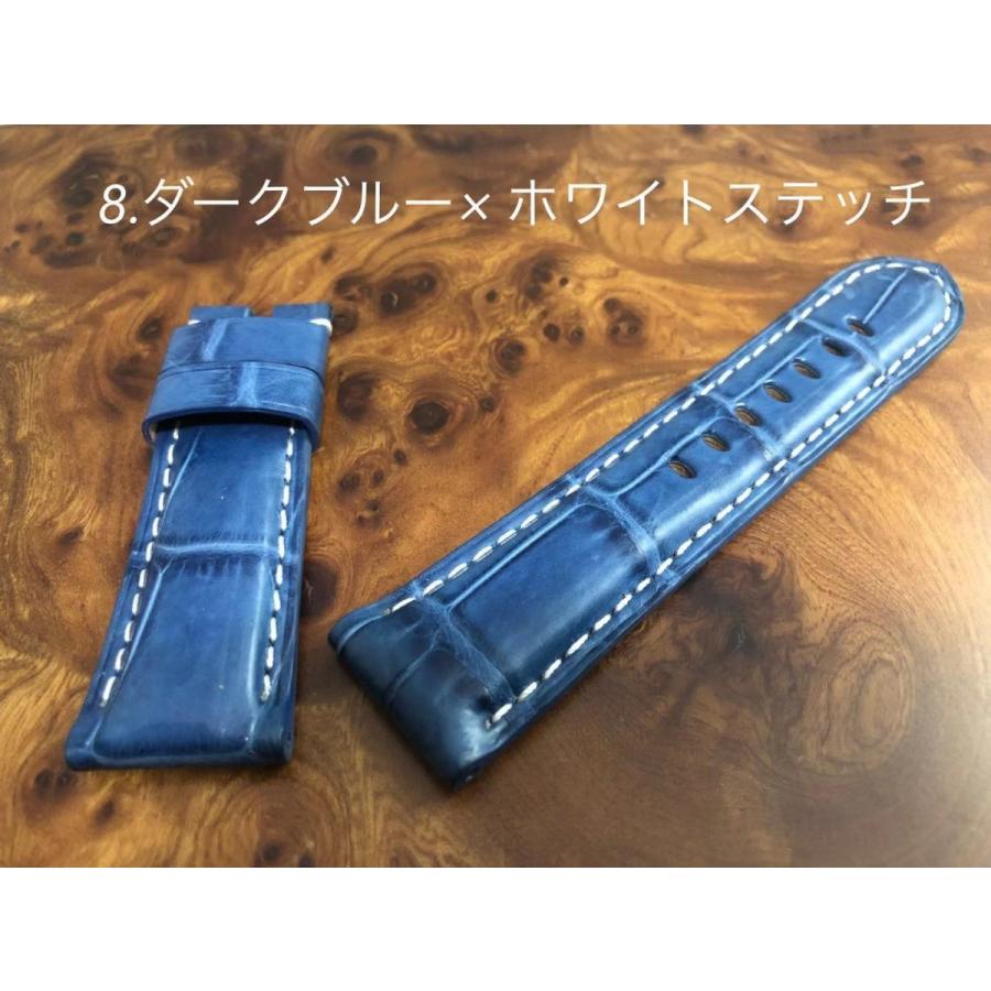 【在庫処分】 PANERAI 純正 ショート 新品 Dバックル用 44㎜ クロコダイル - レザーベルト