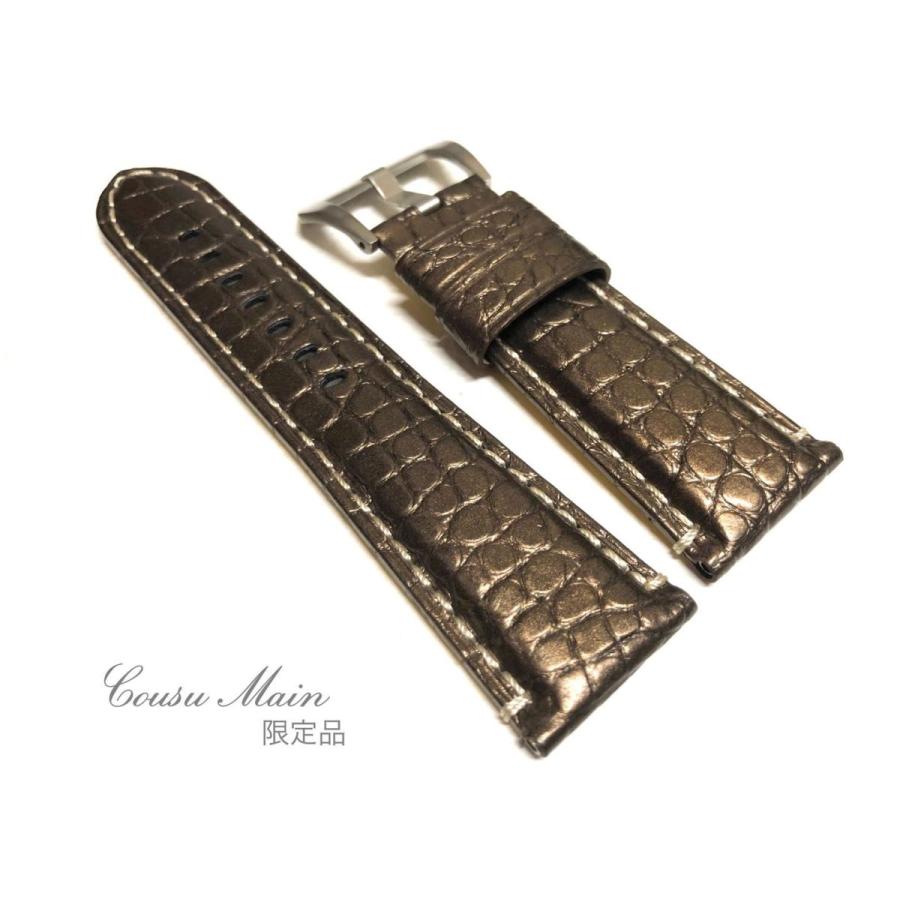 26mm 22mm クロコダイル カーフ クロコベルト クロコ時計ベルト パネライ Panerai 向 限定品 Cousumain R671 R671 Cousumainヤフーショッピング店 通販 Yahoo ショッピング