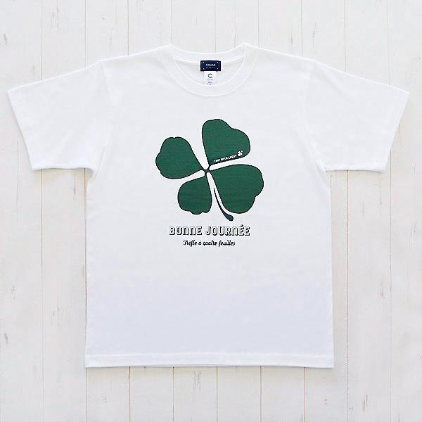 COVAS GRAPHIC Tシャツ 四つ葉のクローバー ホワイト 白 301332-10