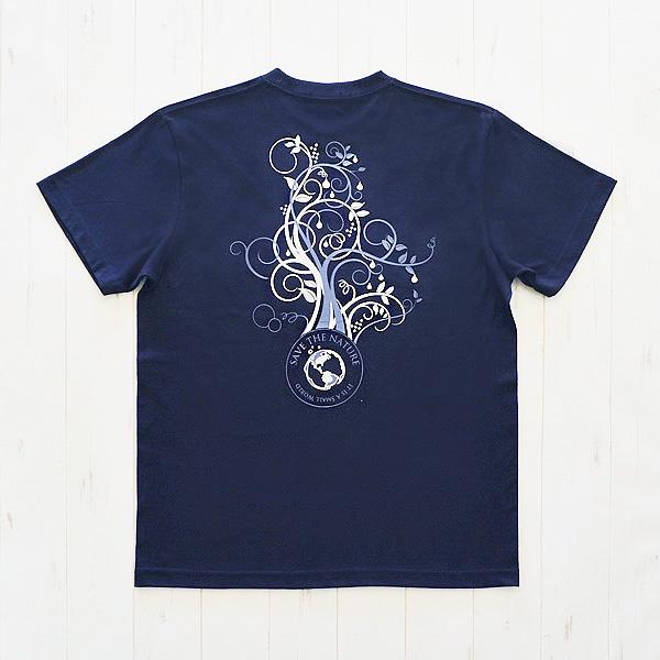 COVAS GRAPHIC Tシャツ ボタニカルワールド ネイビー 紺 301334-29 ユニセックス 半袖 プリントTシャツ 自然 草木｜covas｜03