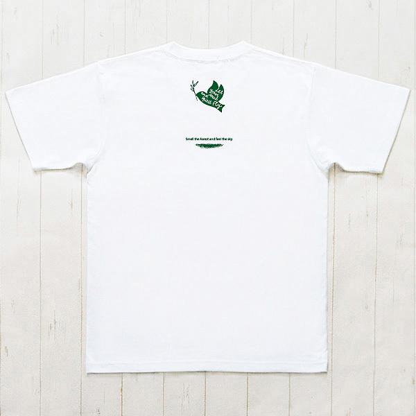 ユニセックス 半袖 プリントTシャツ　"バードフライ-GREEN"　325225-10　ホワイト　COVAS GRAPHIC｜covas｜03