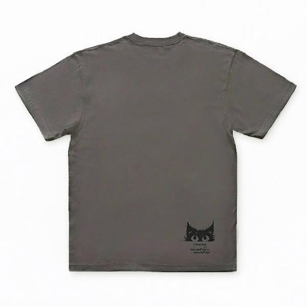 【NEW】ユニセックス Tシャツ　"黒猫"　チャコールグレー　349402-17　半袖 プリント COVAS GRAPHIC｜covas｜03