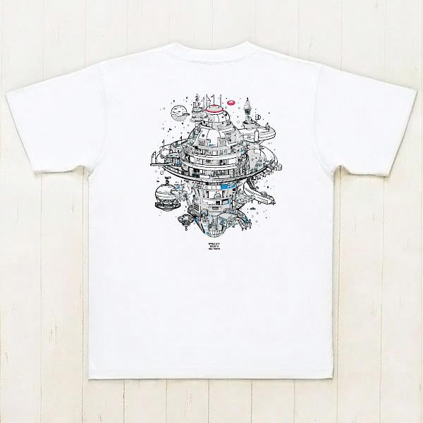 【NEW】ユニセックス Tシャツ　"スペースタウン"　ホワイト　349462-10　半袖 プリント COVAS GRAPHIC｜covas｜03