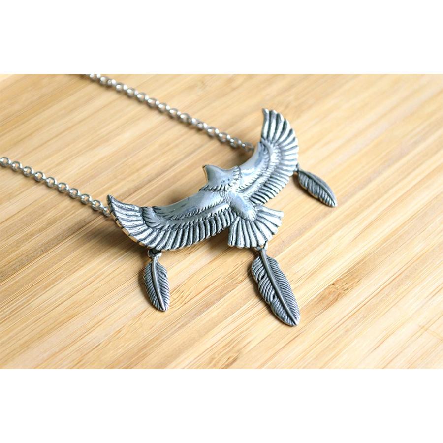 ネックレス ペンダント フェザー＆イーグル Deep Zone 国内製作