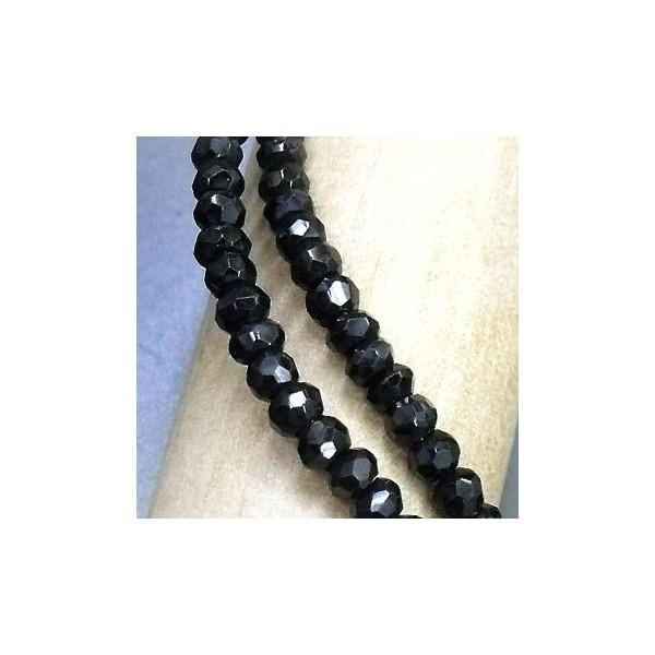 ブレスレット メンズ ブラックスピネル ダブル シルバー925留め具