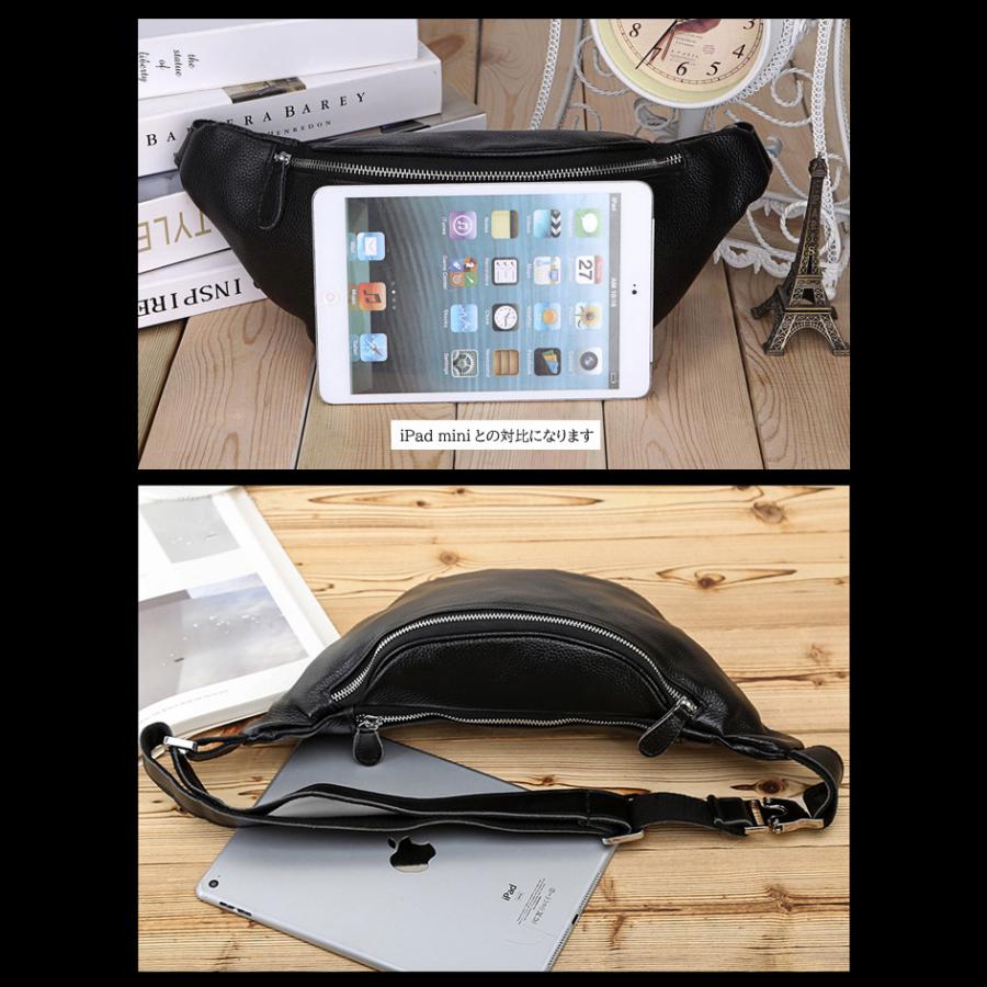 DEEP ZONE 本革 牛革 ボディバッグ メンズ レザー バック 斜め掛け