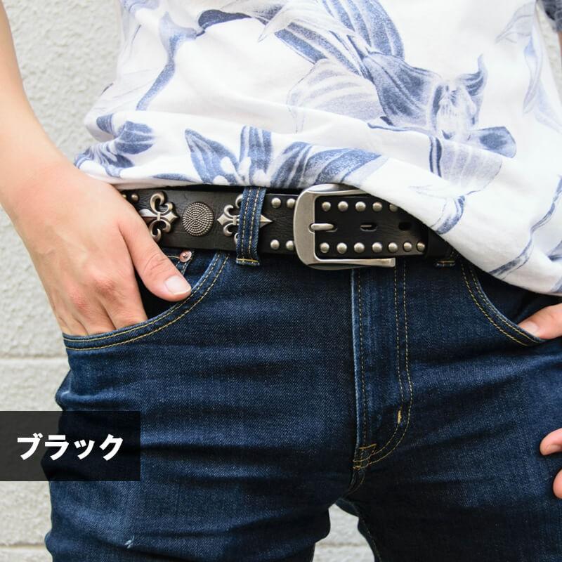 ベルト メンズ 本革 カジュアルスタッズ オイルレザー 合金 牛革 本革 Deep Zone プレゼント ギフト |  | 10