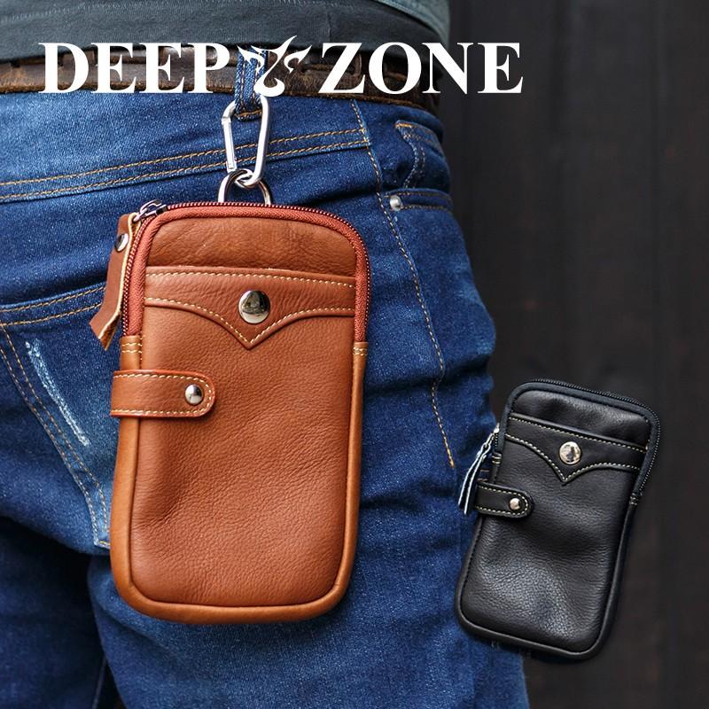 ベルトポーチ スマホポーチ ウエストバッグ メンズ ヒップバック 本革