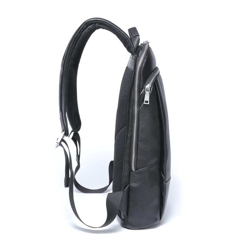 本革 超薄型 リュックサック シュリンク レザー バックパック