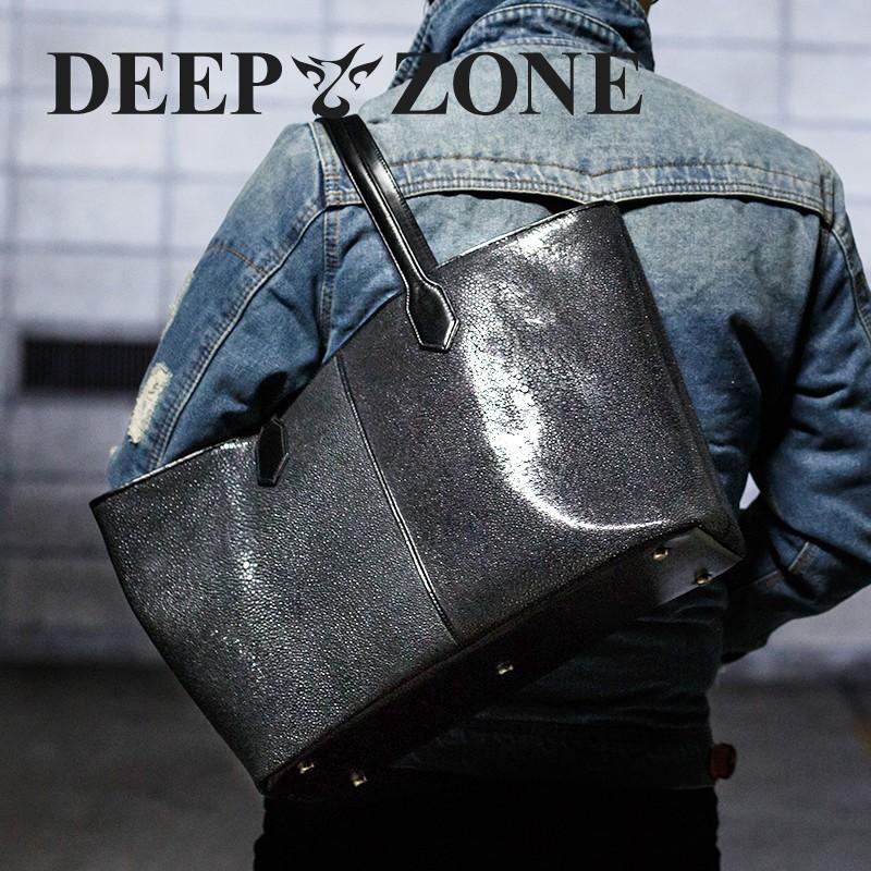 トートバッグ メンズ カジュアル ビジネス 本革 レザー エイ スティングレイ 革 Deep Zone プレゼント ギフト Tb006 レザー シルバー専門店 Deep Zone 通販 Yahoo ショッピング