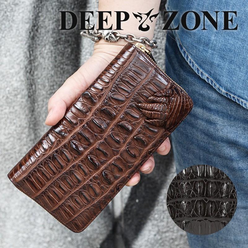 長財布 ロングウォレット メンズ ワニ革 本革 Deep Zone プレゼント ギフト Wa026 レザー シルバー専門店 Deep Zone 通販 Yahoo ショッピング