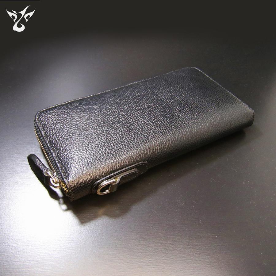 DEEP ZONE 本革 牛革 長財布 革財布 メンズ ロングウォレット レザー