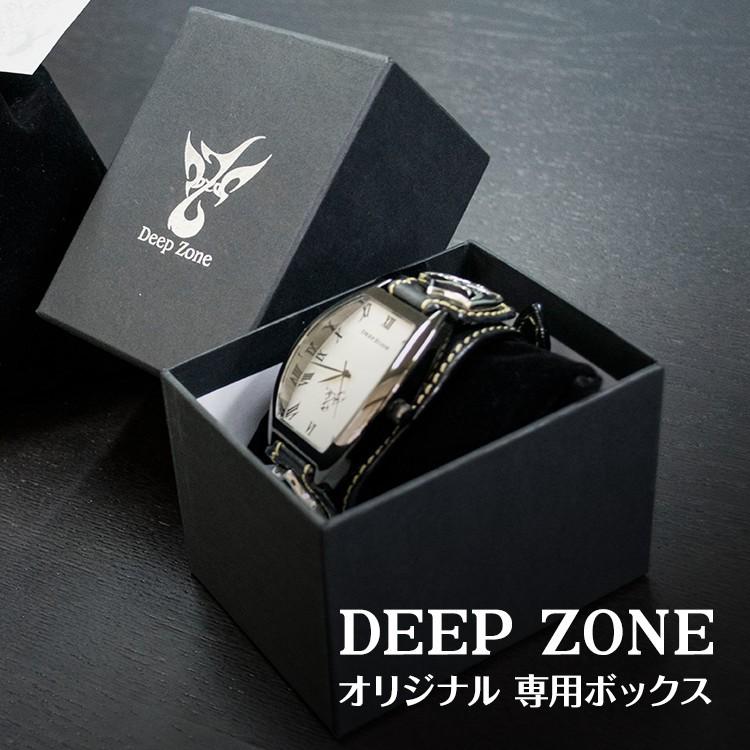 腕時計 ブレスウォッチ パイソンレザーベルト Deep Zone トノー 