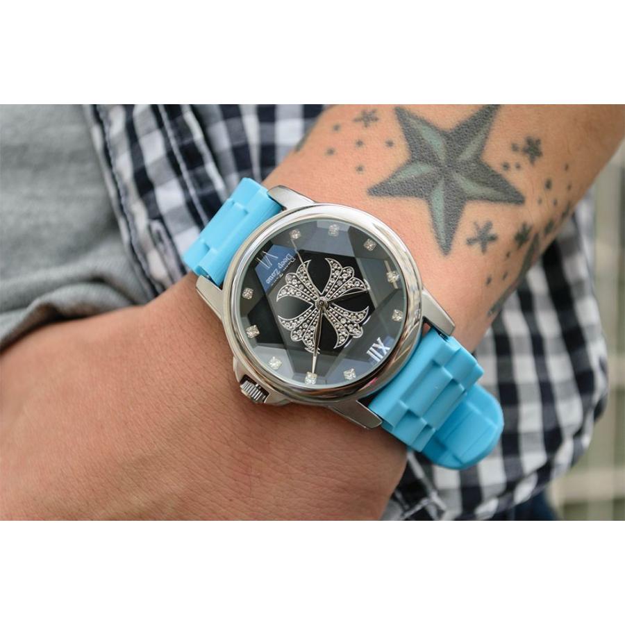 腕時計 ブレスウォッチ ラバーブレス Deep Zone ラウンドケース ジルコニア シルバーフェイス リリィコンチョ 専用ボックス付 プレゼント ギフト |  | 01