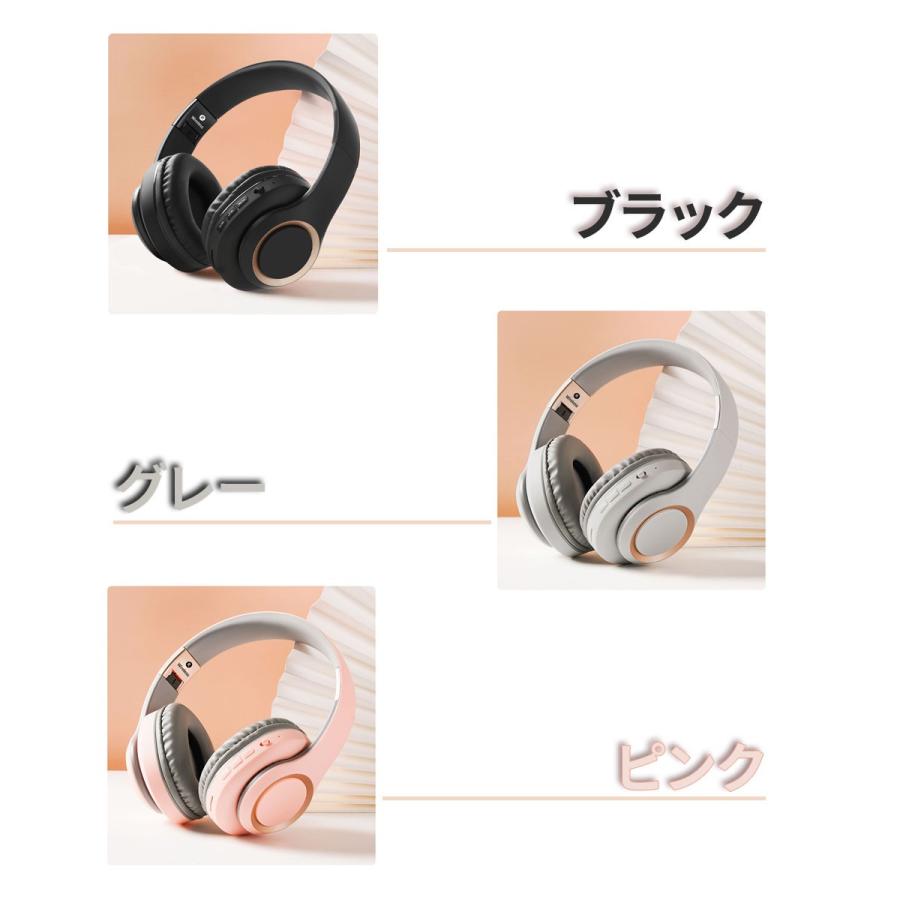 ワイヤレスヘッドホン Bluetooth 5.3 密閉型 遮音性 重低音 電池 ワイヤレスヘッドホン Bluetooth 5.3 密閉型 遮音性 重低音 電池