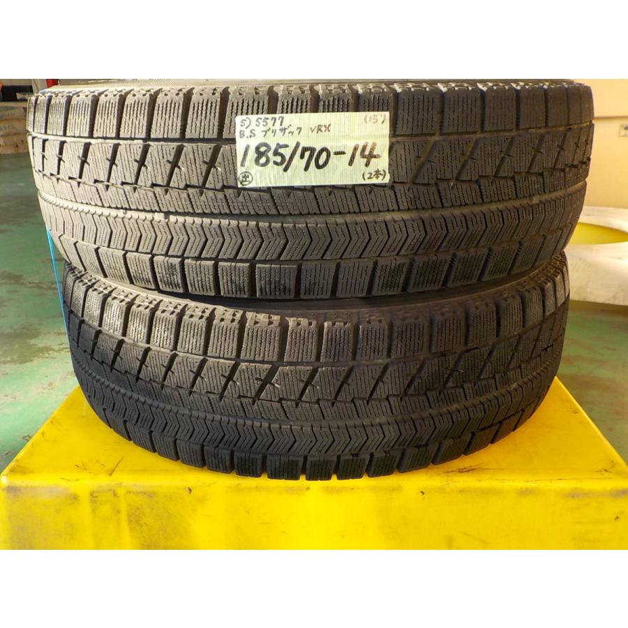 5) 5577i ブリヂストン ブリザック VRX 185/70R14 2本 2015年製 