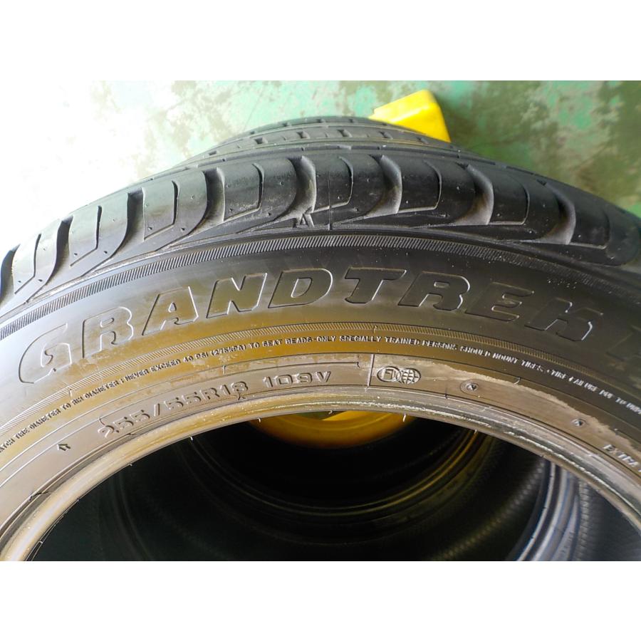 5) 6881e ダンロップ グラントレック ＰＴ３ 255/55R18 ４本セット トゥアレグ カイエン 等 2015年製｜cowcowhamanako｜08