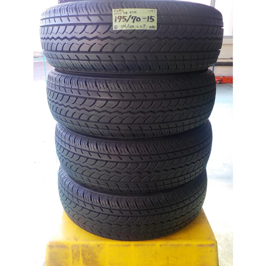 5) 6992b ヨコハマ JOB RY52 195/70R15 106/104L LT 4本セット 