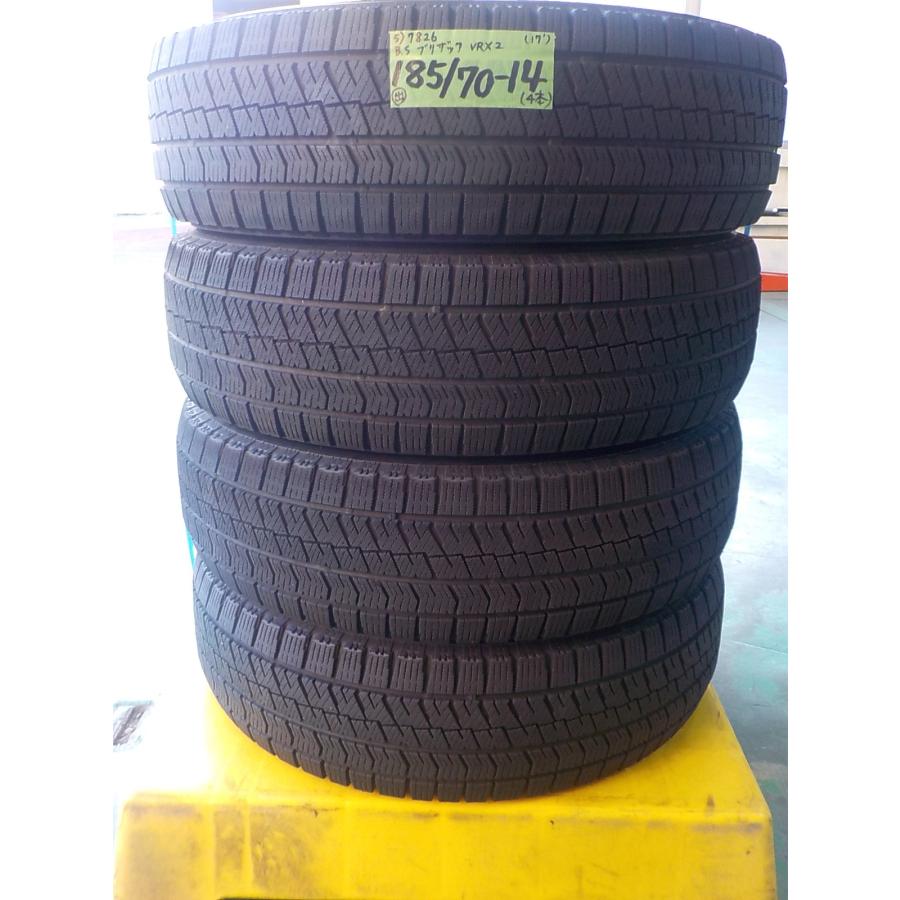 5) 7826i ブリヂストン ブリザック VRX2 185/70R14 4本セット 