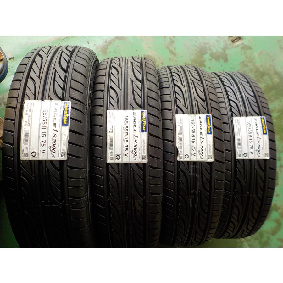 HS15961 ダイハツ タントカスタム 純正 ミライース ムーヴ ウェイク 等 グッドイヤー 165/55R15 新品タイヤ 付き ４．５Ｊ +４５｜cowcowhamanako｜09