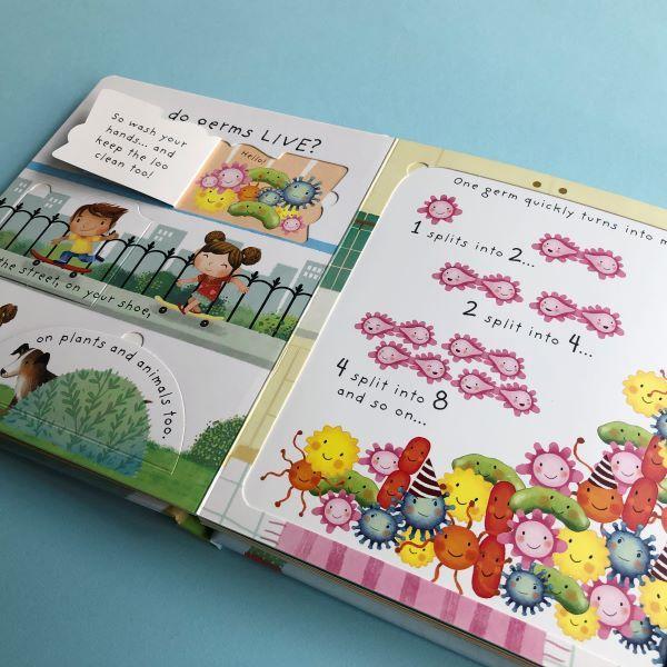 What are germs? | ばいきんのおはなし（原書）英語絵本 洋書 英語教材 幼児 しかけ 知育 学び |  | 03