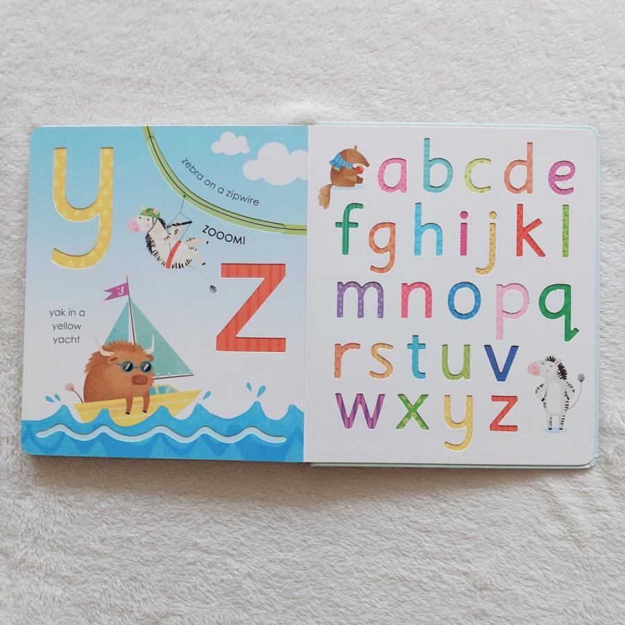 英語絵本 洋書 初めての英語 学び 知育 英語教材 アルファベット 小文字 Fingertrail abc｜cowiibooks｜05