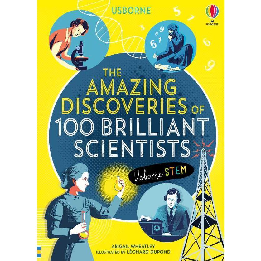 The Amazing Discoveries of 100 Brilliant Scientists | 偉人伝 図鑑 英語教材 知育 英語絵本 洋書 | 