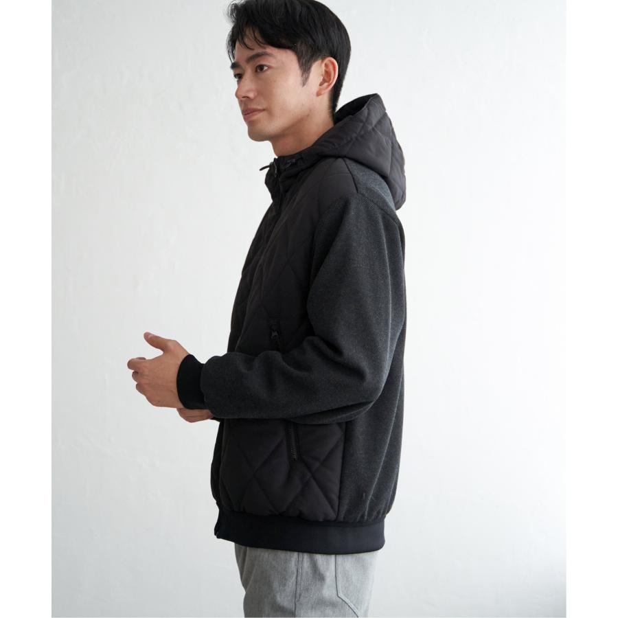 イッカ（ikka）/【芸能人着用】sorona(R)ブロックスコンビパーカー ikka（イッカ） 【芸能人着用】sorona(R)ブロックスコンビパーカー