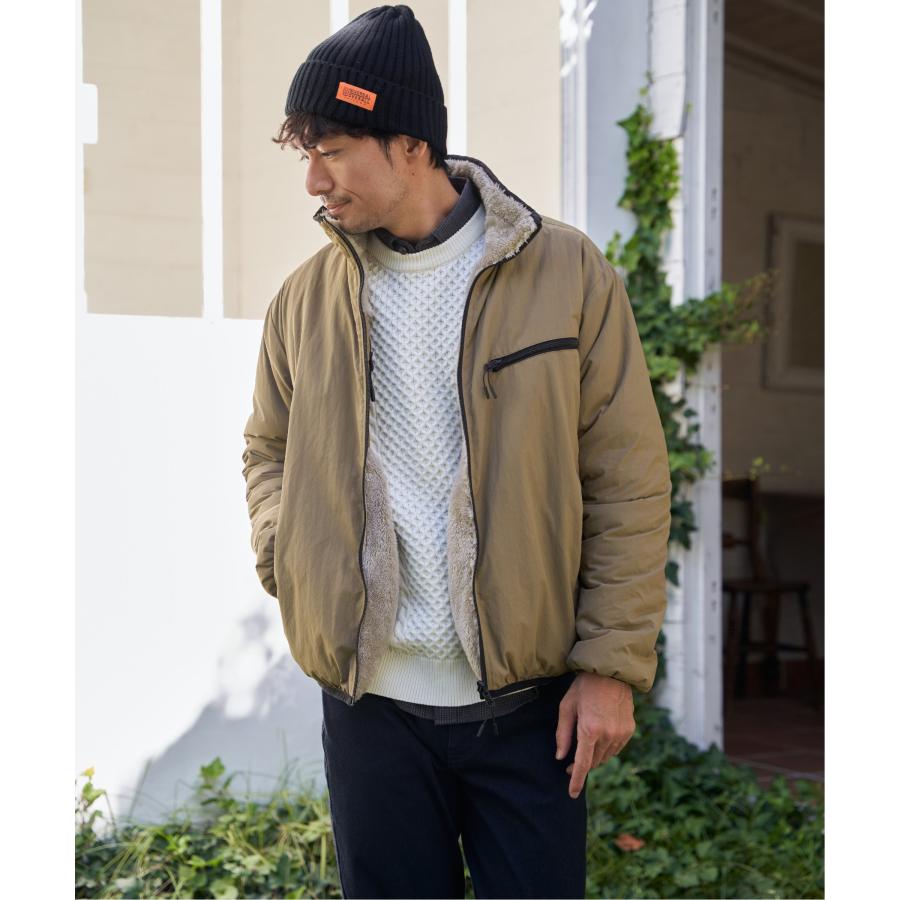 ikka（イッカ） 【2WAY】リバーシブルナイロンフリースブルゾン : COX