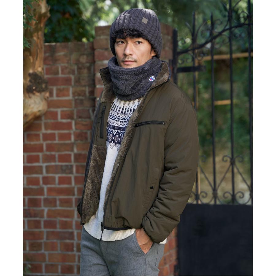 ikka（イッカ） 【2WAY】リバーシブルナイロンフリースブルゾン : COX