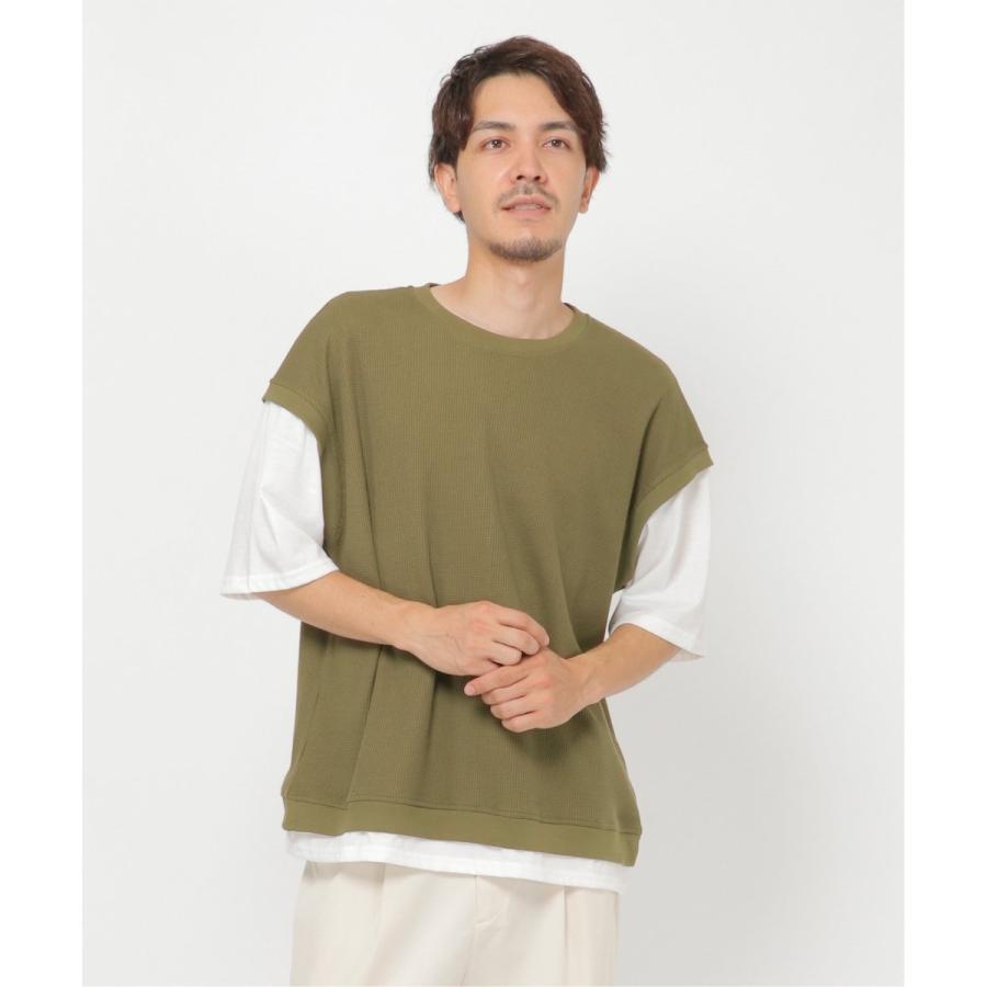 レイヤード風プルオーバー ファッション