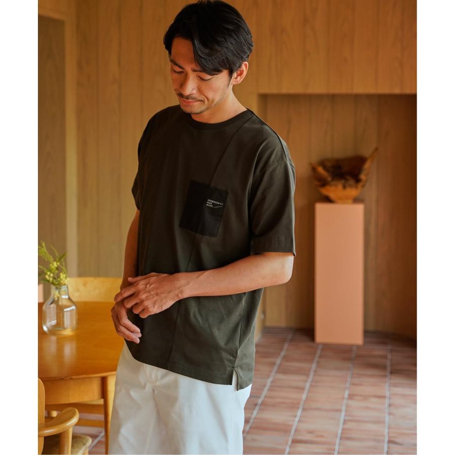 ikka（イッカ） 【お得だ値】冷感DRY布帛コンビポケットTシャツ : COX
