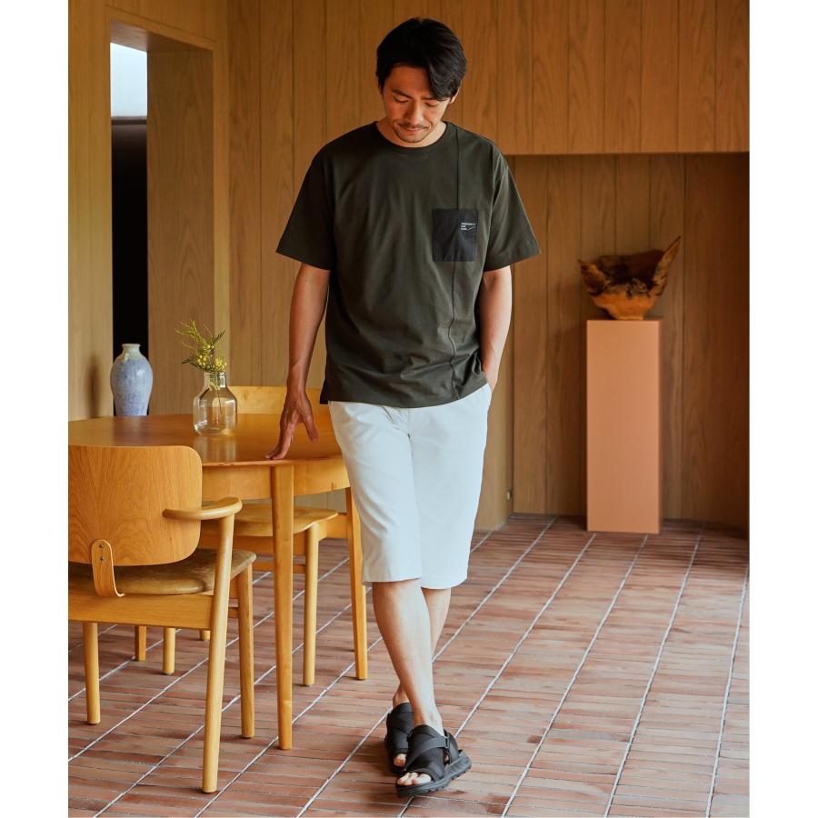 ikka（イッカ） 【お得だ値】冷感DRY布帛コンビポケットTシャツ : COX