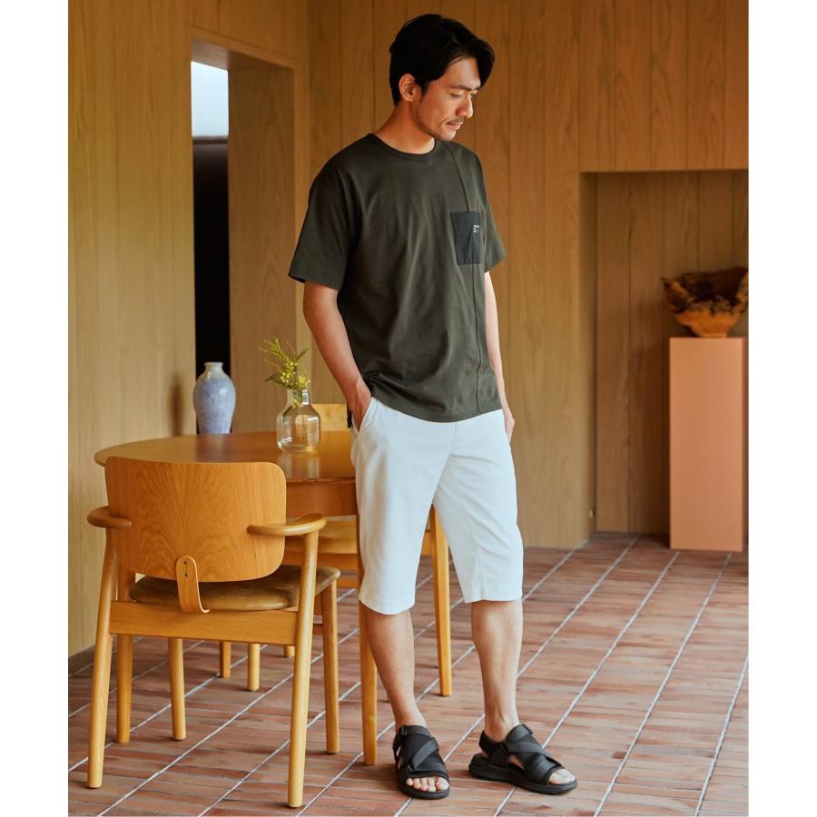 ikka（イッカ） 【お得だ値】冷感DRY布帛コンビポケットTシャツ : COX