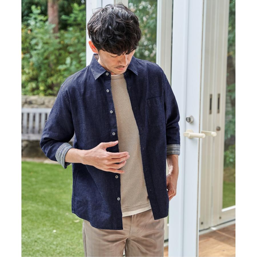 ikka（イッカ） 【雑誌MonoMax5月号掲載】フレンチリネンMIX袖2WAY