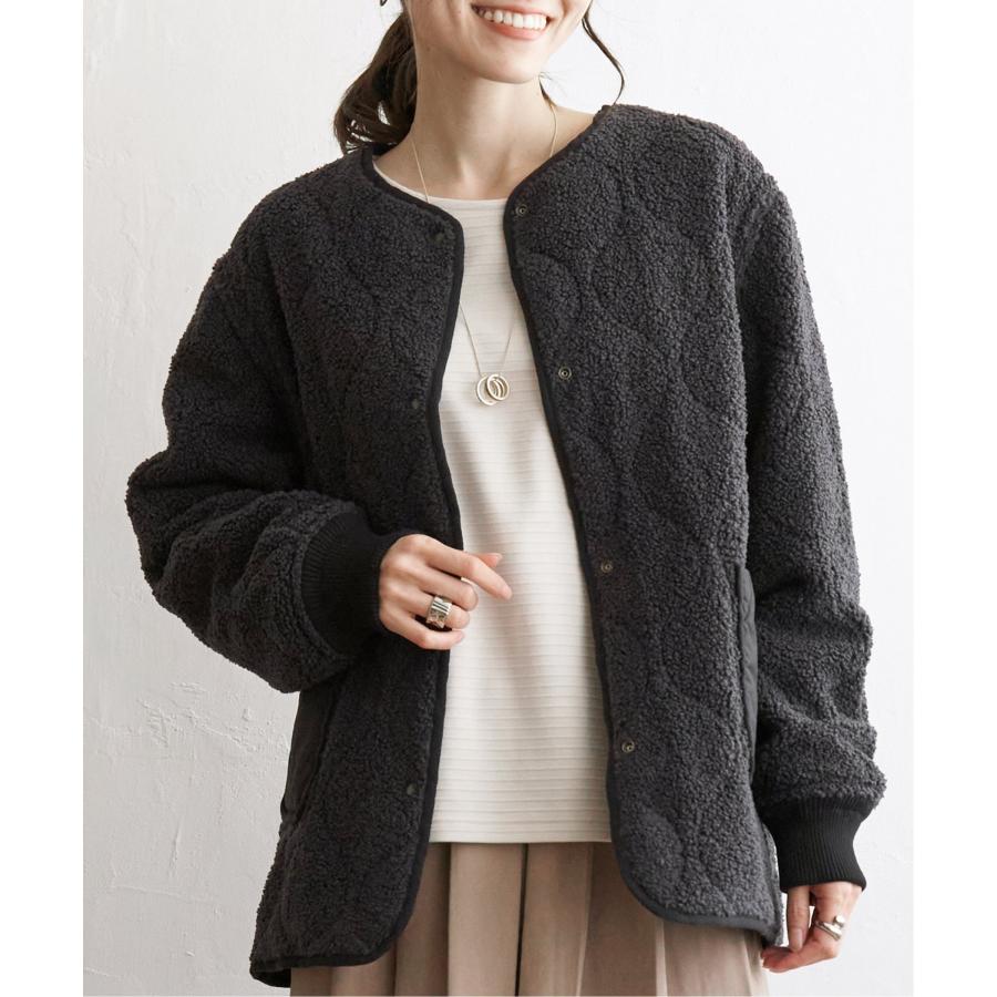 ikka（イッカ） 【雑誌InRed11月号掲載】2WAYボアキルトブルゾン【撥水