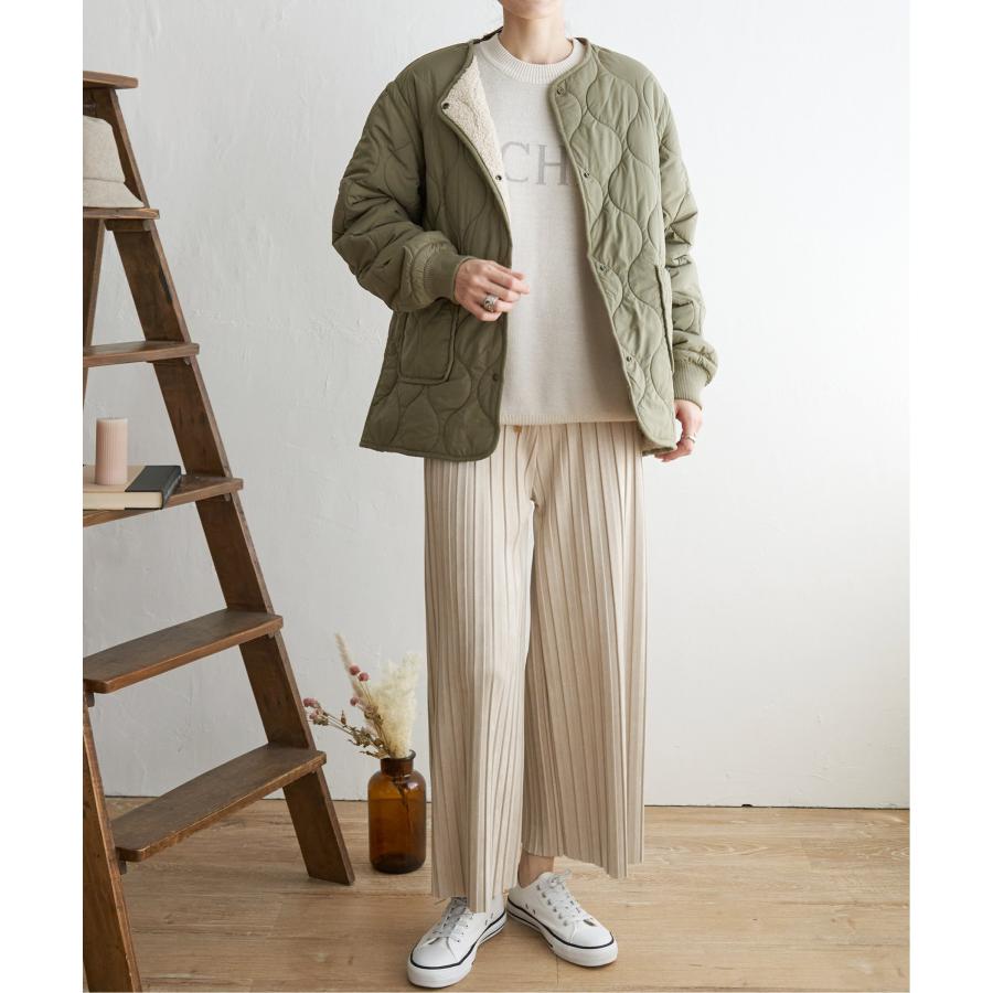 ikka（イッカ） 【雑誌InRed11月号掲載】2WAYボアキルトブルゾン【撥水