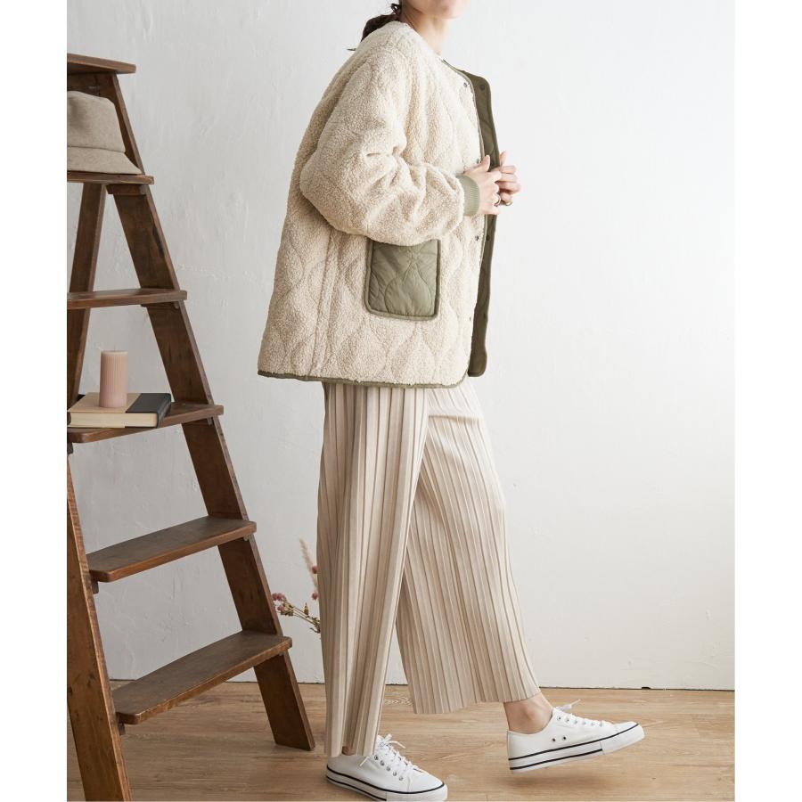 ikka（イッカ） 【雑誌InRed11月号掲載】2WAYボアキルトブルゾン【撥水