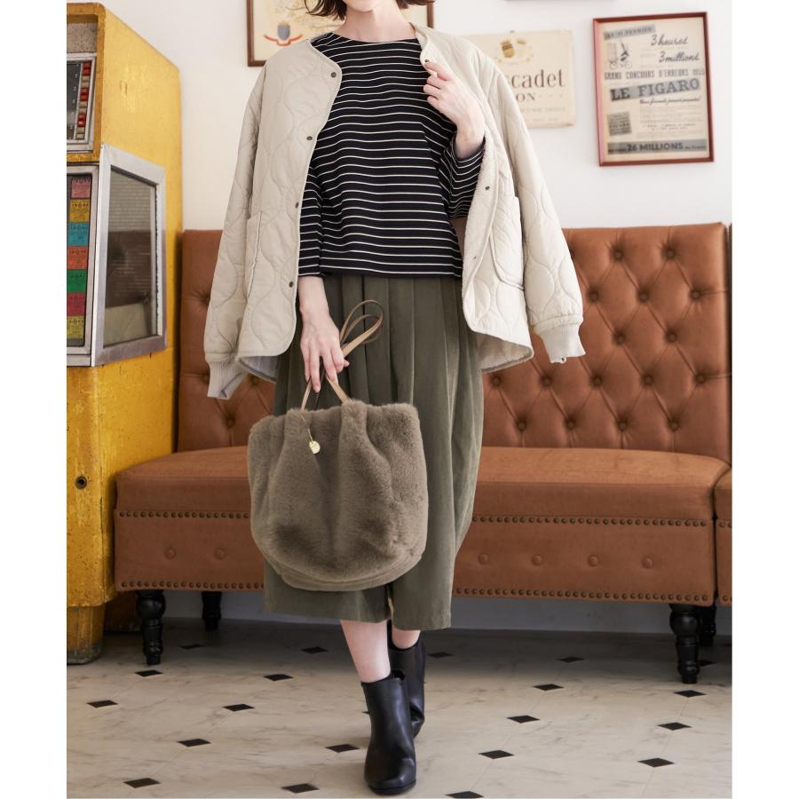 ikka（イッカ） 【雑誌InRed11月号掲載】2WAYボアキルトブルゾン【撥水